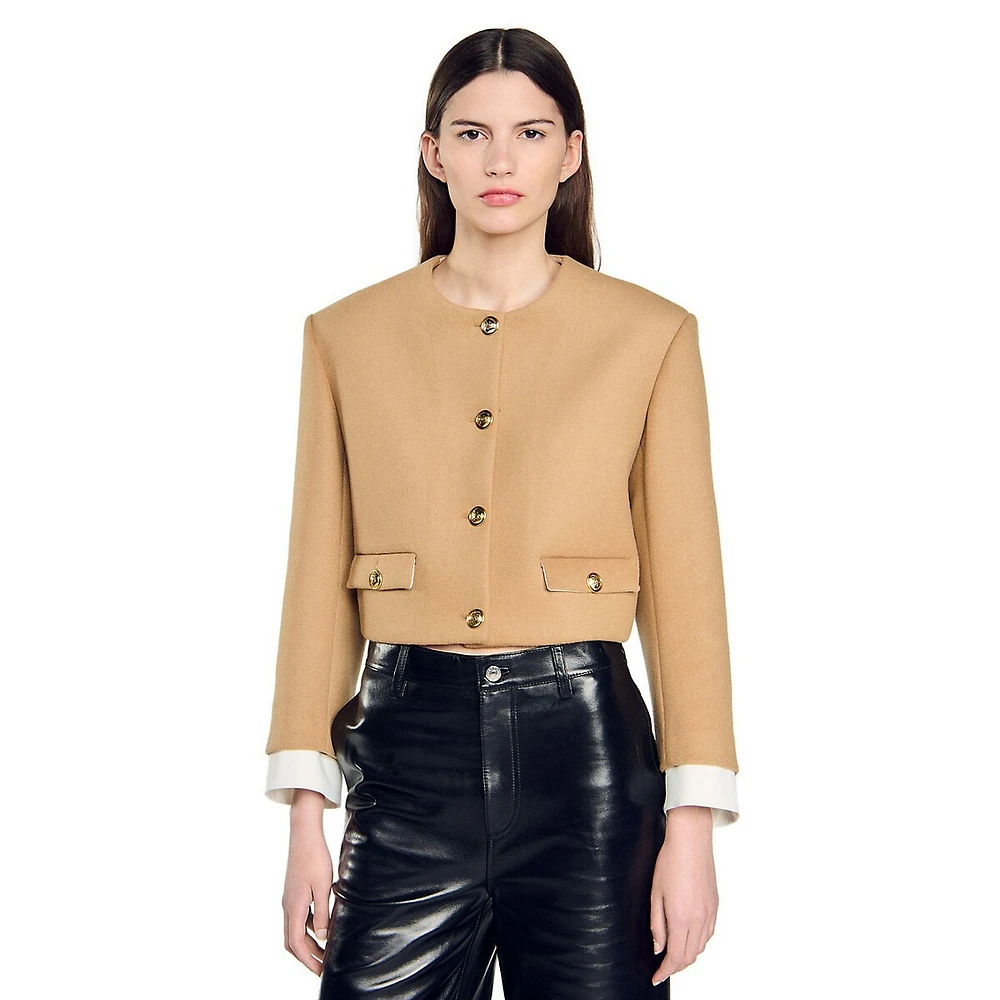 Chamana Roundneck Cuff Blazer