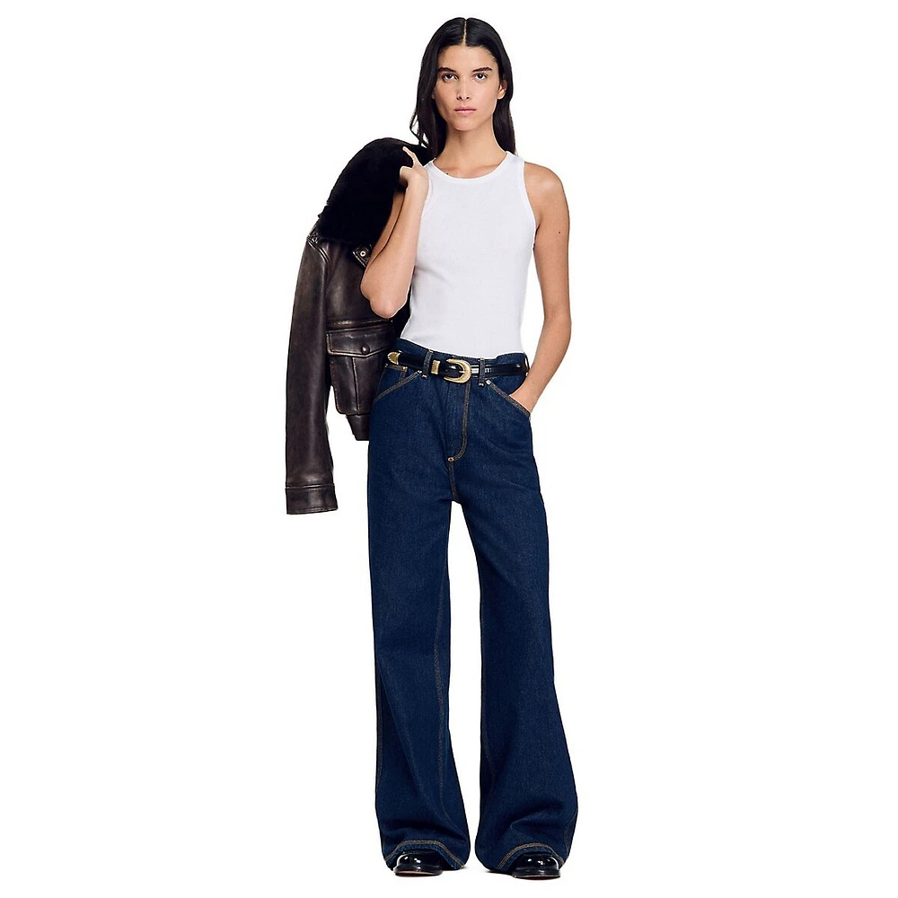 Ismael Slouchy Wide-Leg Jeans