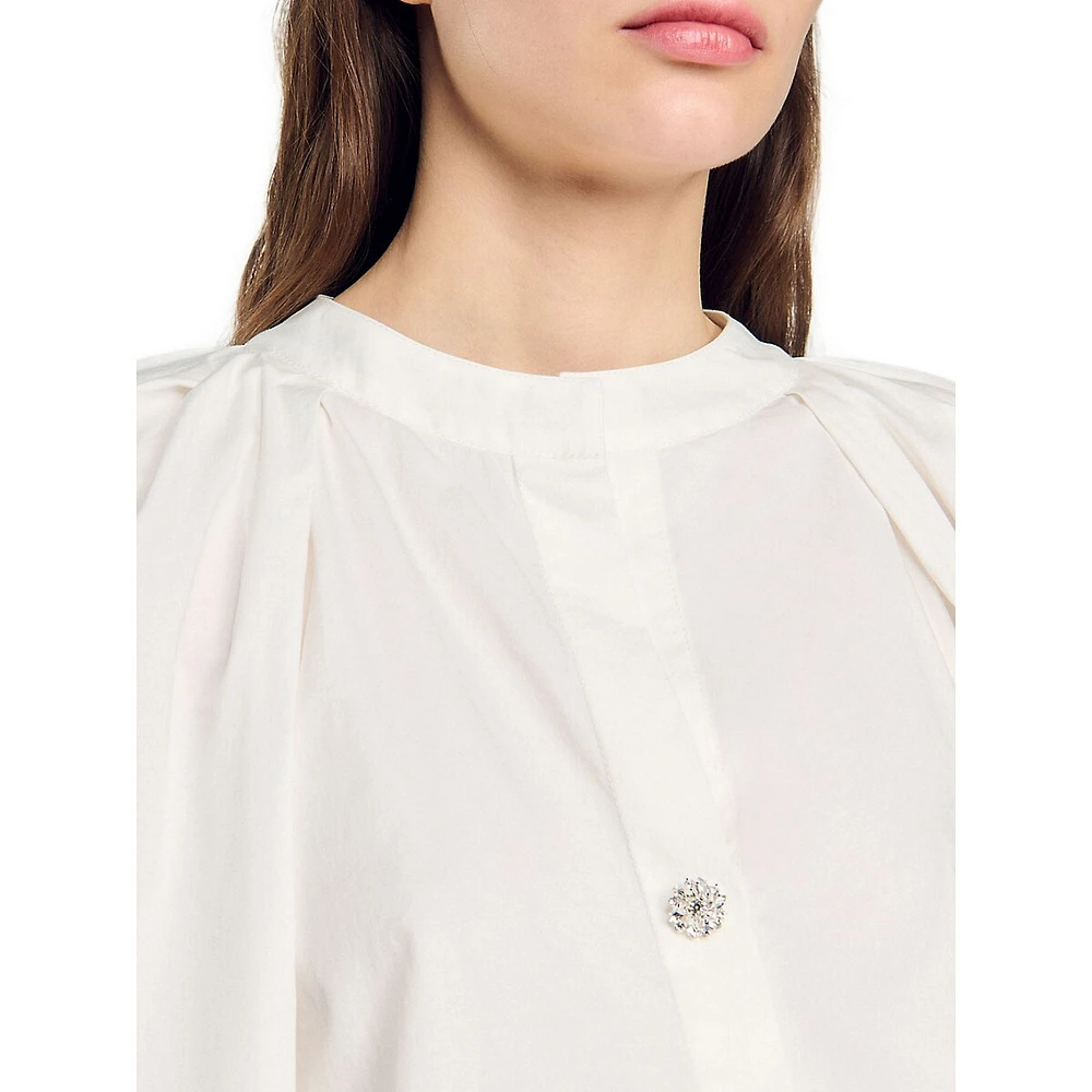 Sofiana Balloon-Sleeve Shirt