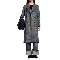 Stephane Wool-Blend Long Coat