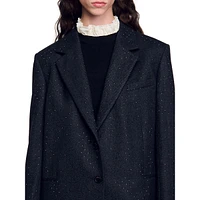 Jennifer Embellished Wool Blazer