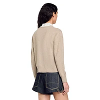 Isaure Ruffled-Collar Wool & Cashmere Sweater