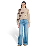 Maguy Wool-Blend Floral Sweater