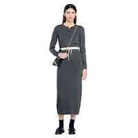 Susan Wool-Cashmere Midi Skirt