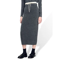 Susan Wool-Cashmere Midi Skirt