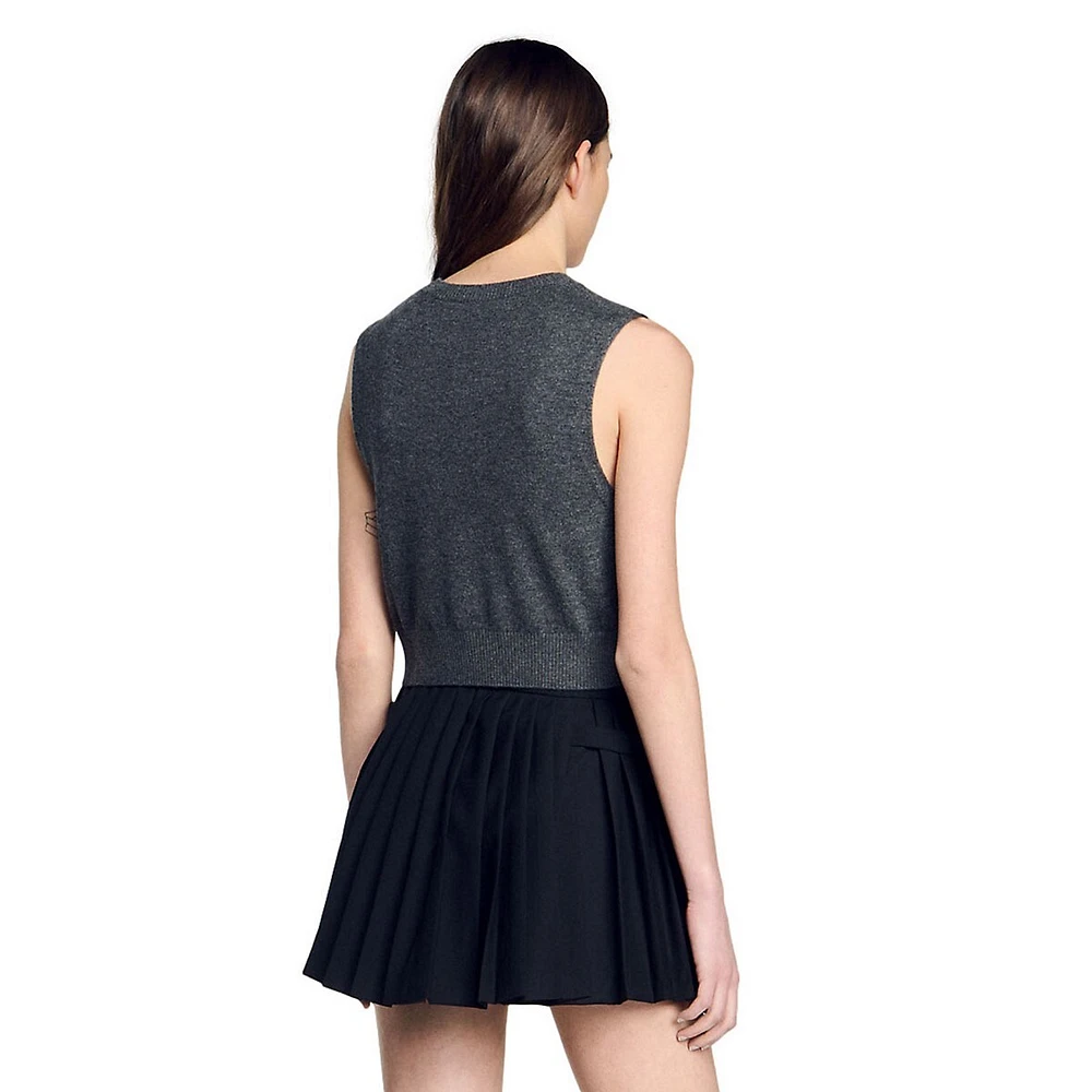 Becon Sleeveless Wool-Blend Sweater