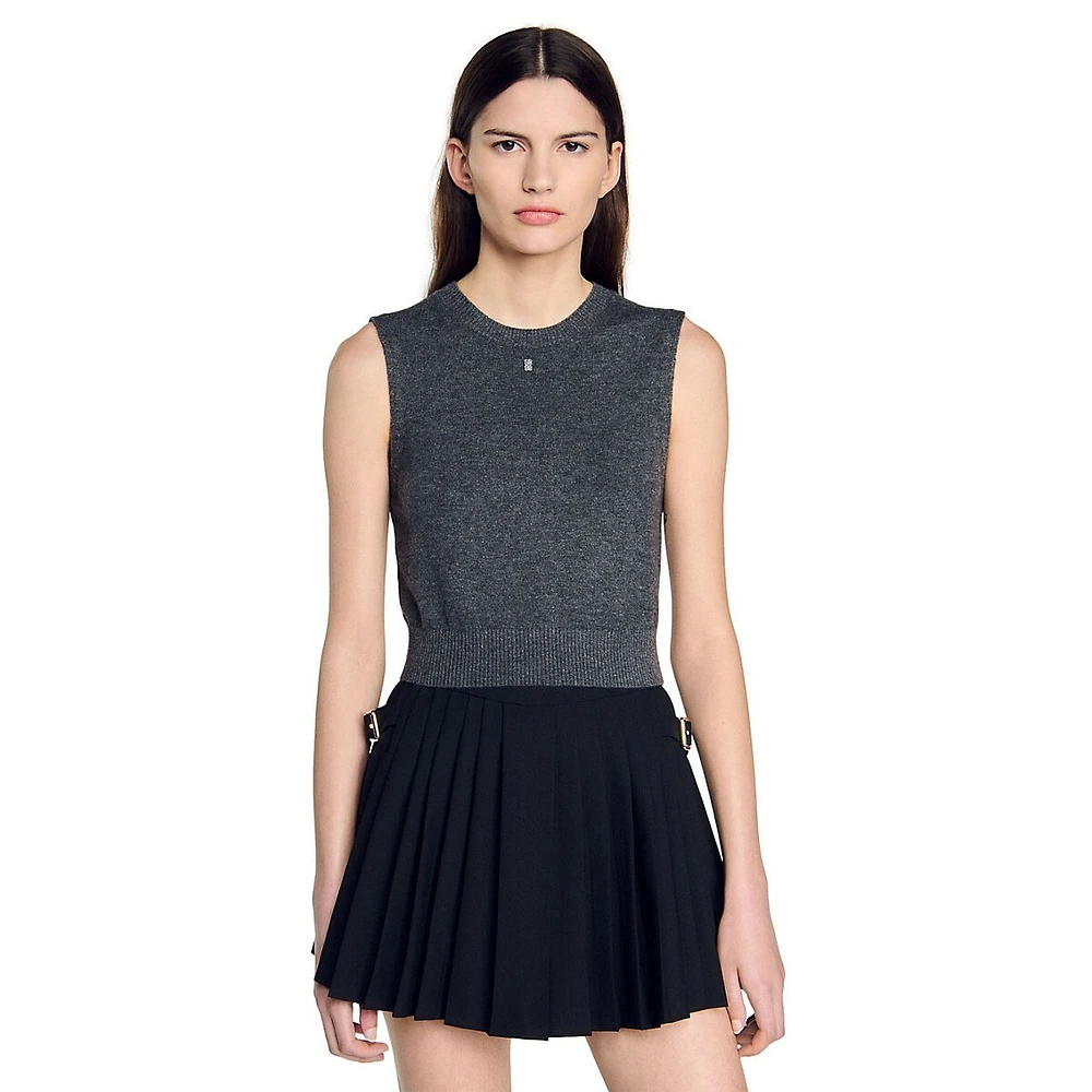 Becon Sleeveless Wool-Blend Sweater