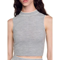 Orion Wool Cropped Tank Top