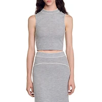 Orion Wool Cropped Tank Top