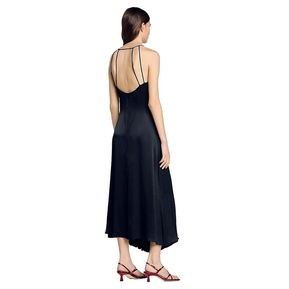 Pralisse Textured Strappy Maxi Dress