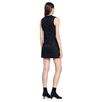 Suri Sleeveless Shimmer-Knit Dress