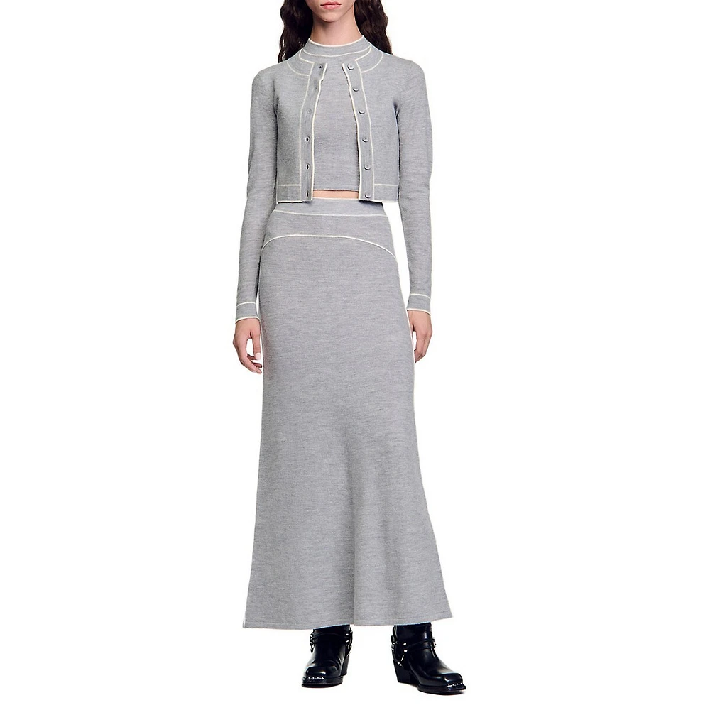 Oriane Wool Maxi Skirt