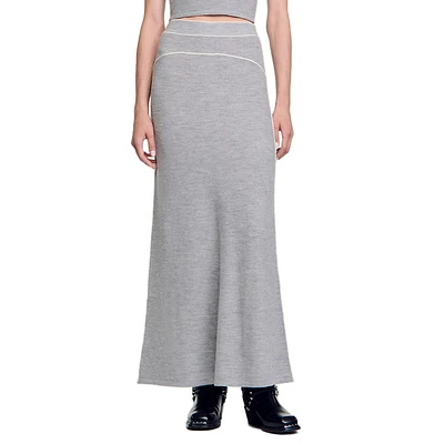 Oriane Wool Maxi Skirt