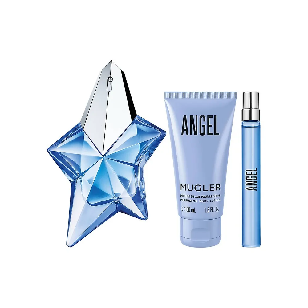 Ensemble-cadeau avec eau de parfum Angel rechargeable, 3 pièces - Une valeur de 210 $