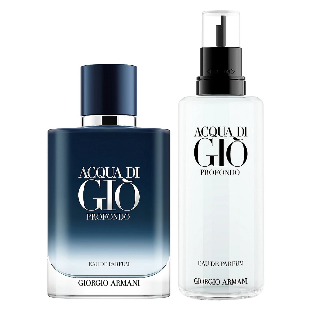 Acqua Di Giò Profondo Eau De Parfum Refill Fougere Aromatic Fragrance For Men