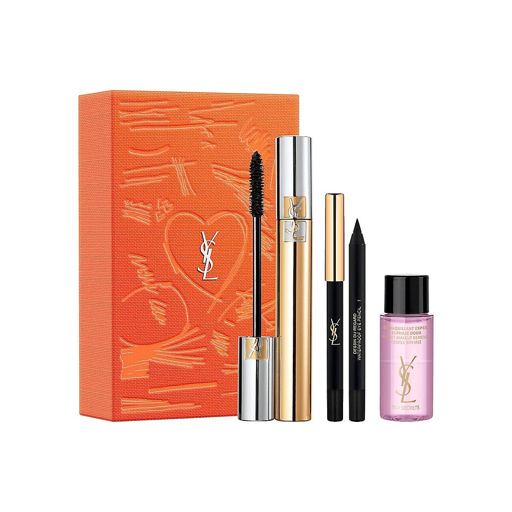 Mascara Volume Effet Faux Cils, Mini Dessin Du Regard & Mini Biphase Makeup Remover 3-Piece Mother's Day Set