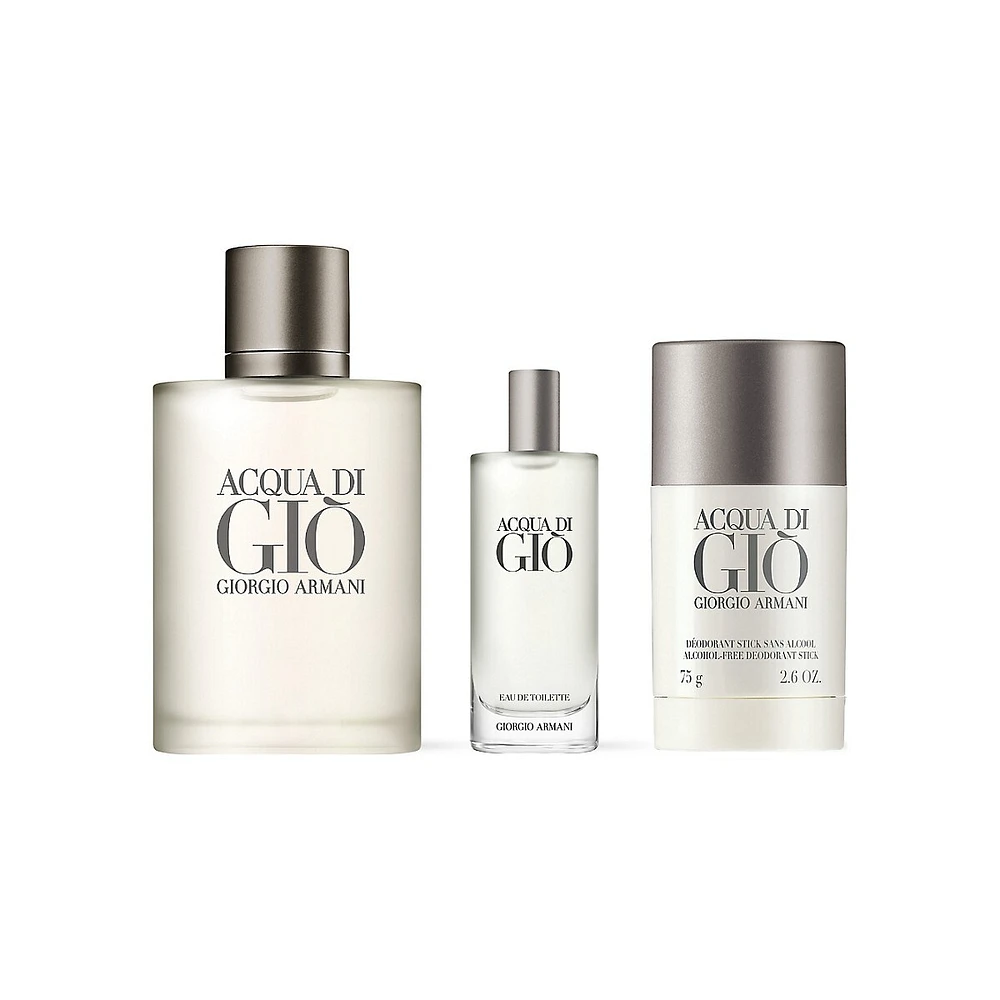 Acqua Di Gio Eau De Toilette 3-Piece Gift Set - $253 Value