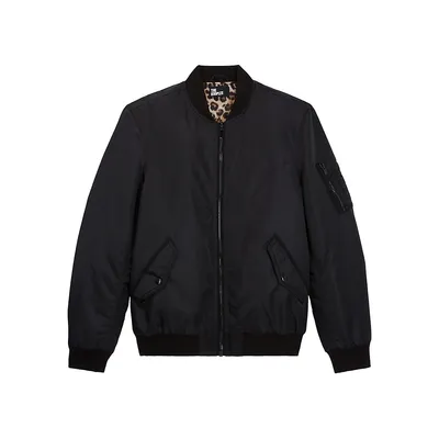Classic-Fit Bomber Jacket
