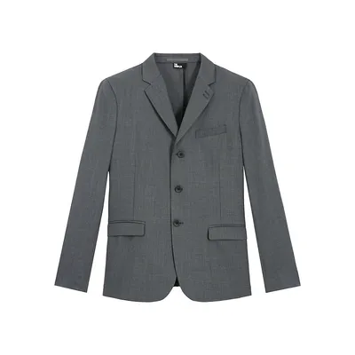 Slim-Fit Wool Suiting Jacket