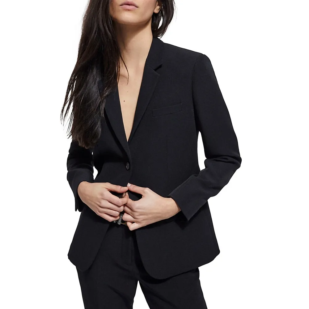 Crepe Suit Blazer