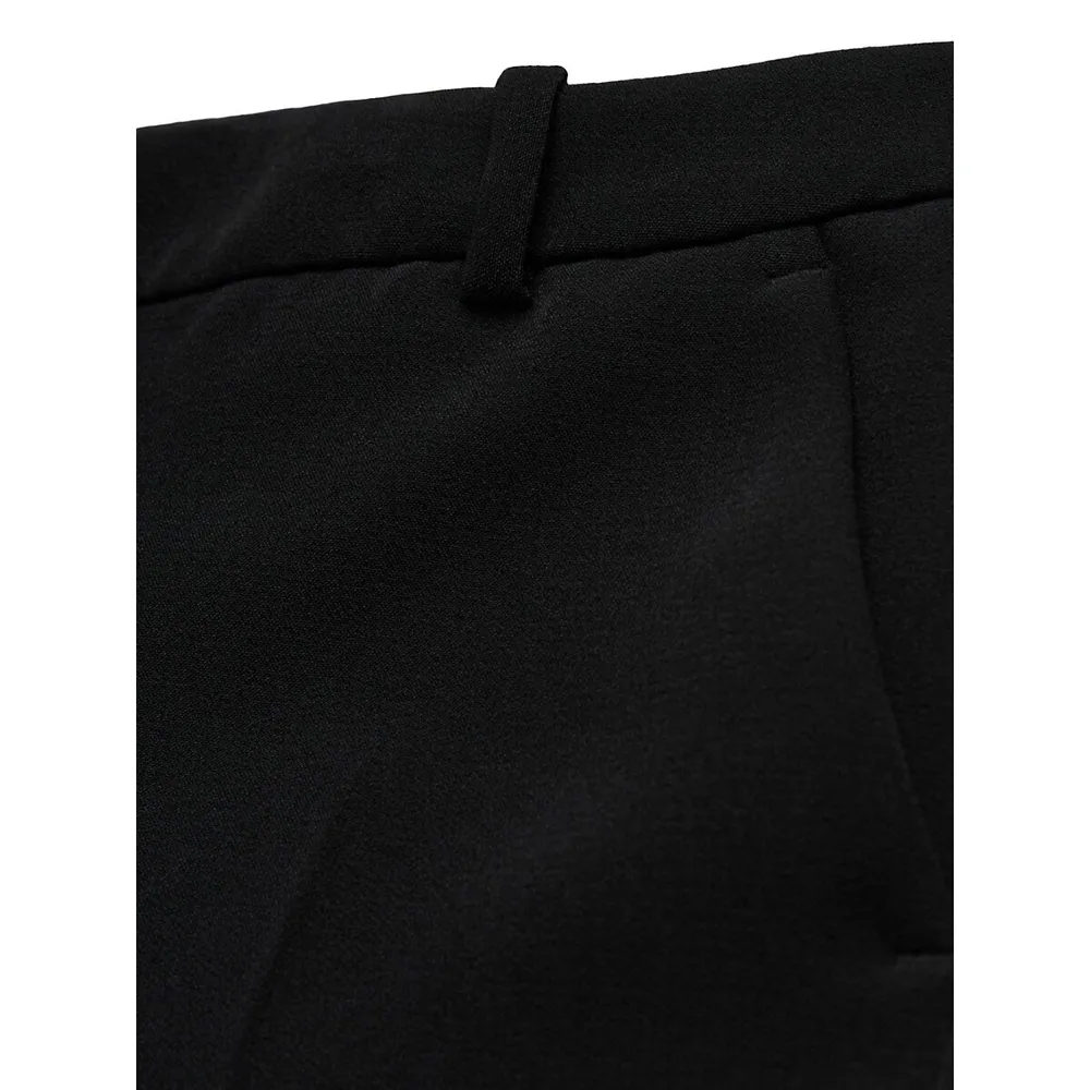 Crepe Tapered Suit Trousers