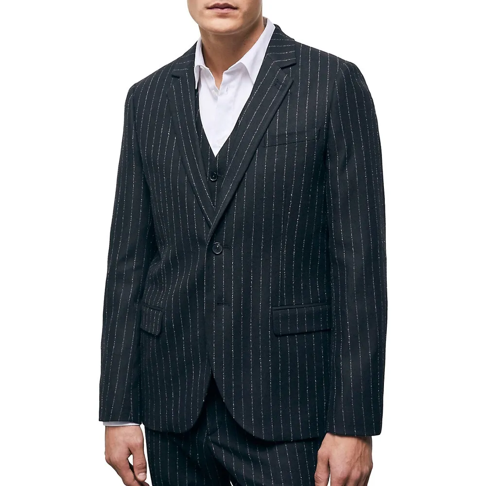 Tailored-Fit Jesi Striped Suit Jacket