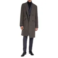 Sandokan Check Wool-Blend Coat