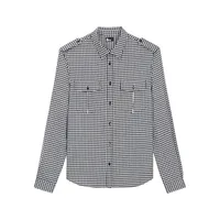 Slim-Fit Check Wool Shirt