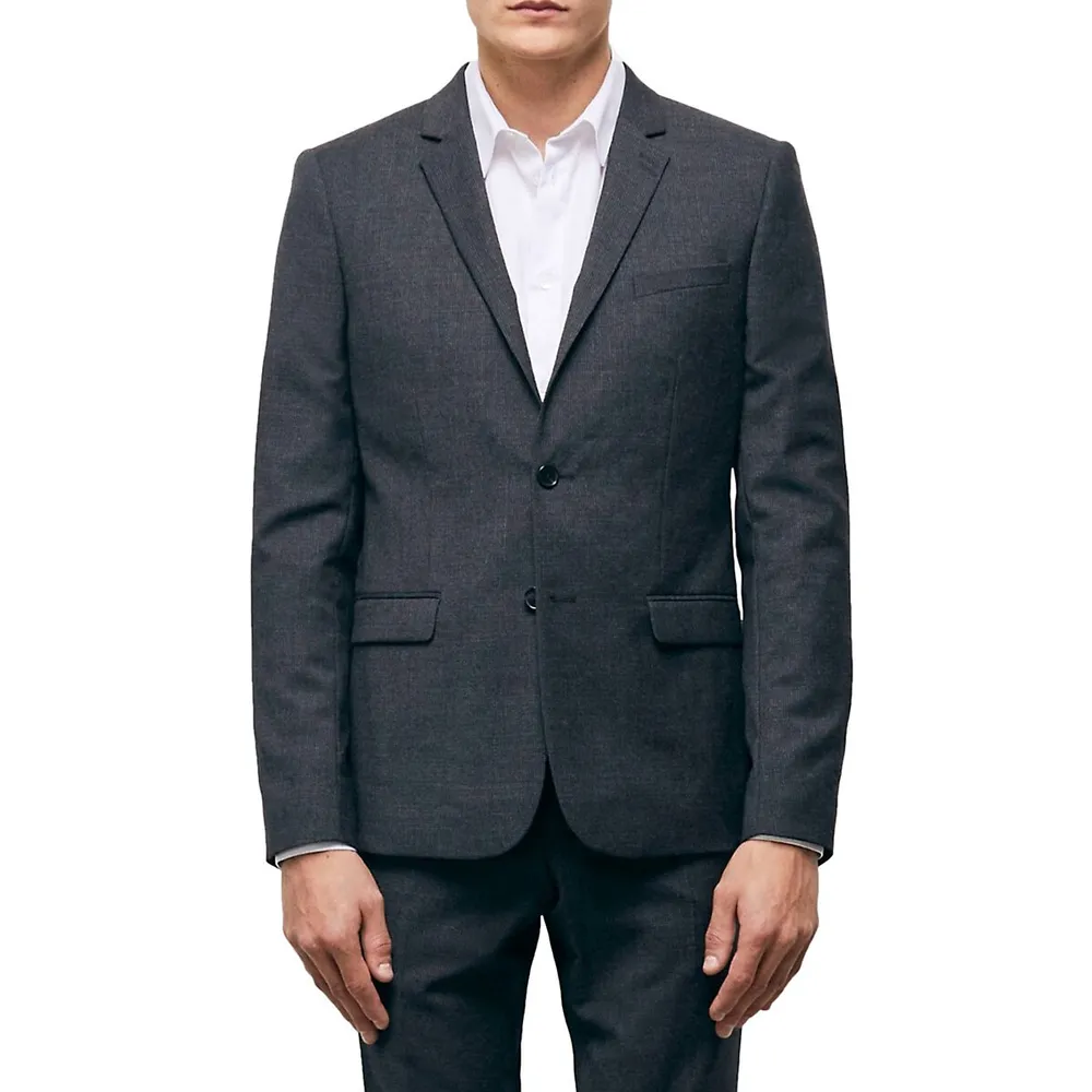 Slim-Fit Wool Suit Jacket