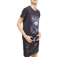 Skull-Print Short-Sleeve T-Shirt