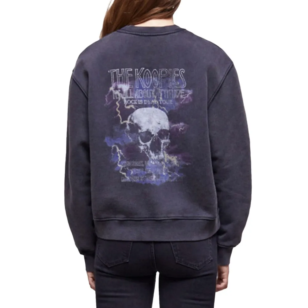 Rock Is Dead Tour Skull-Print Sweatshirt