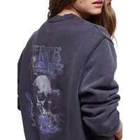 Rock Is Dead Tour Skull-Print Sweatshirt