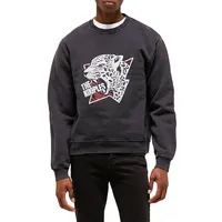 Leopard-Graphic Logo Sweatshirt
