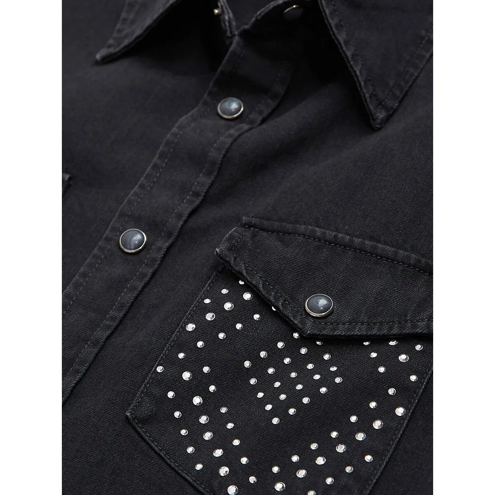 Studded Denim Shirt