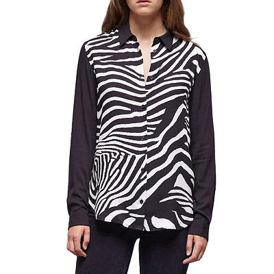 Zebra-Print Shirt