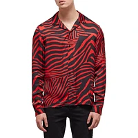 Slim-Fit Wild Stripes-Print Shirt