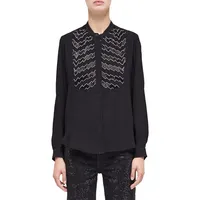 Embellished Mockneck Shirt