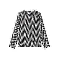 Zig-Zag Long-Sleeve Top