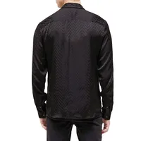 Zig-Zag Patterned Long-Sleeve Shirt