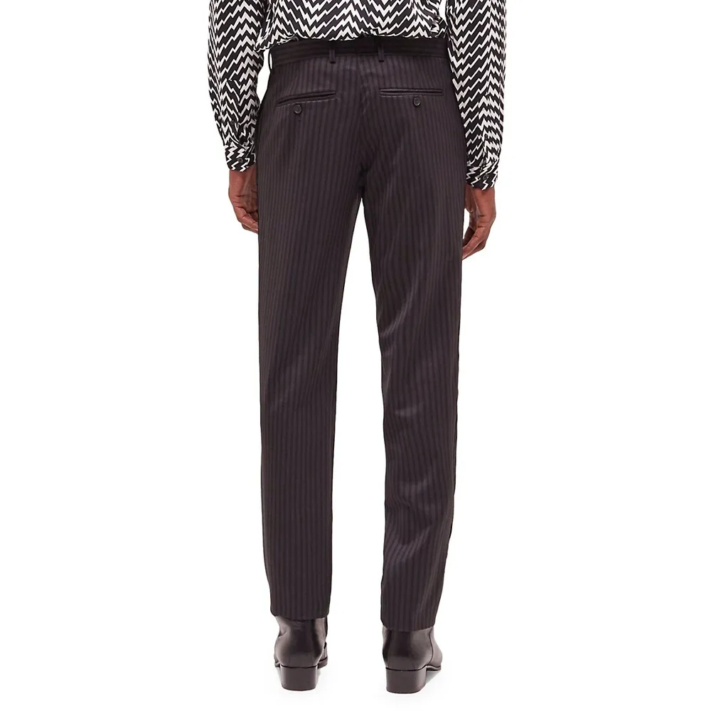 Slim-Fit Wool-Blend Suit Pants