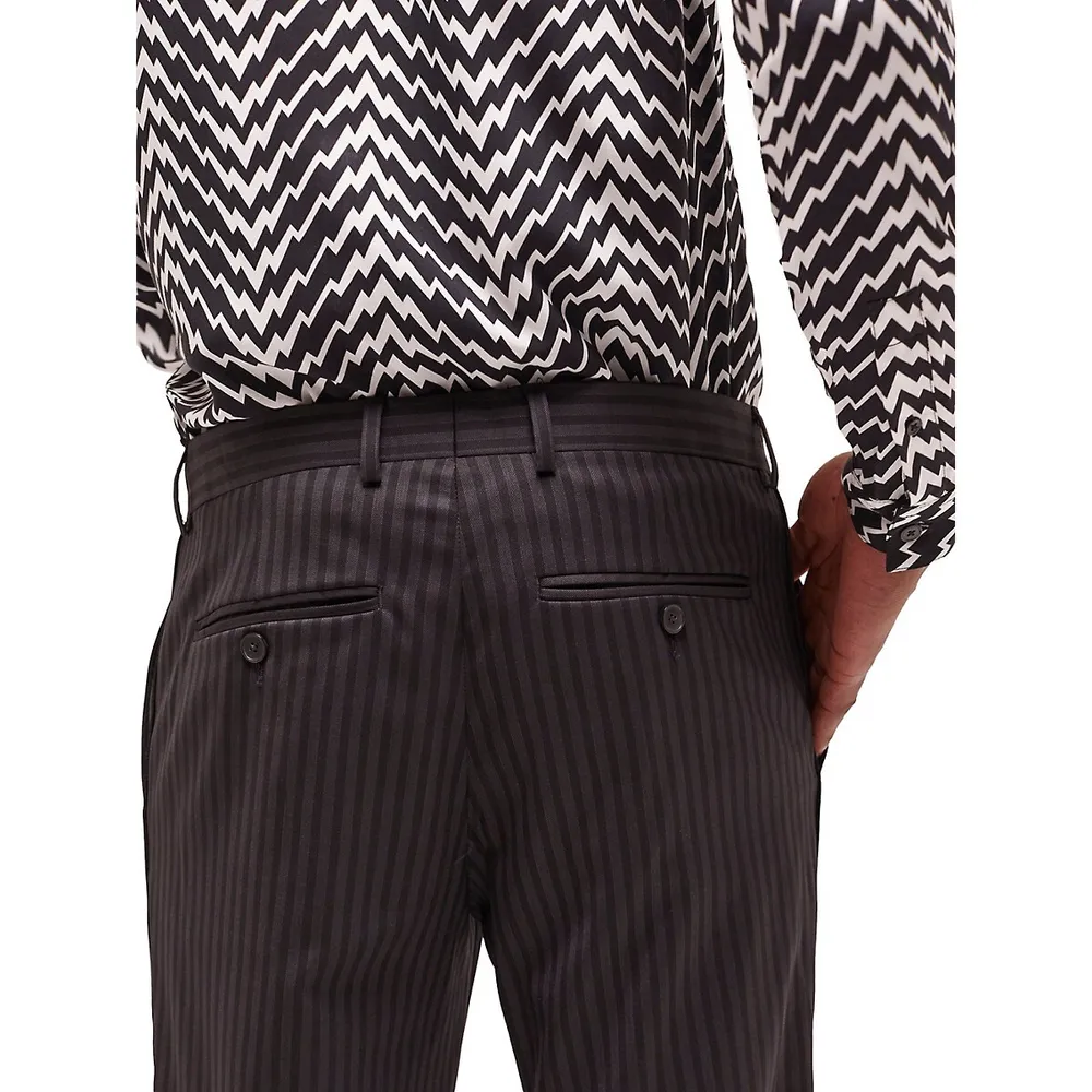 Slim-Fit Wool-Blend Suit Pants