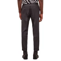 Regular-Fit Houndstooth Wool Suit Pants