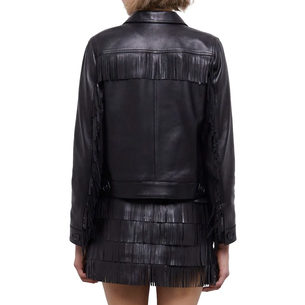 Fringed Leather Jacket