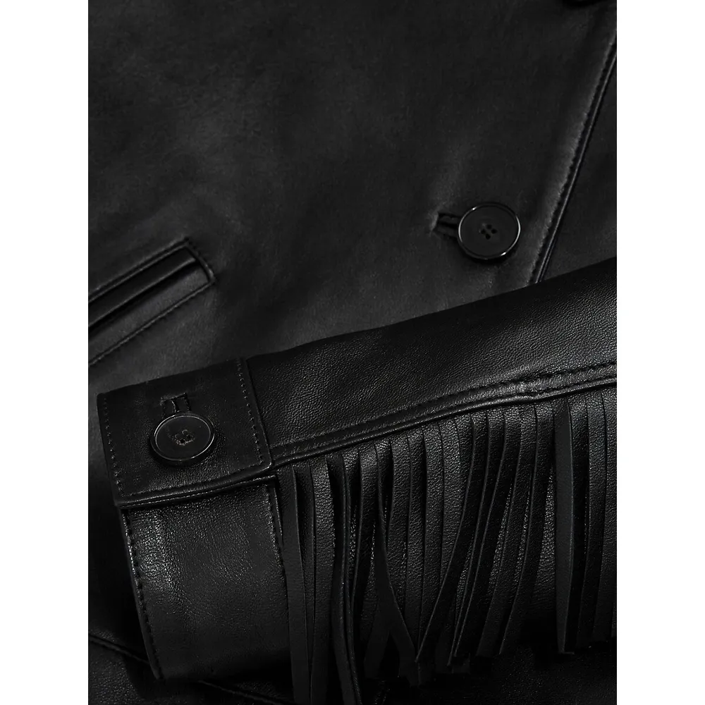 Fringed Leather Jacket