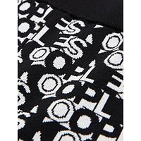 Logo-Print Knit Cycling Shorts