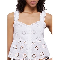 Broderie Anglaise Crop Top