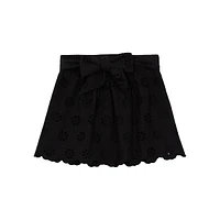 Openwork Embroidery Mini Skirt