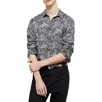 Paisley-Print Viscose Shirt