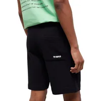 Logo-Print Pull-On Fleece Shorts