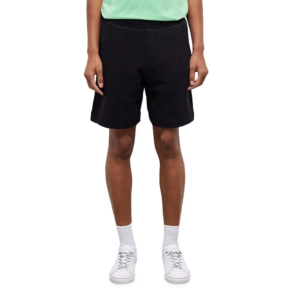 Logo-Print Pull-On Fleece Shorts